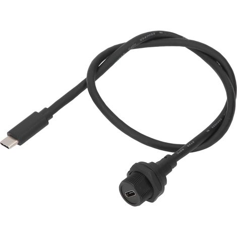 Wasserdichtes Verlängerungskabel, Usb-c-buchse Auf Usb-3.0-stecker, 0,5 M Länge, 30 V, 1,5 A
