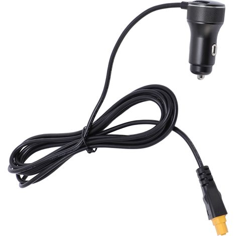 Zigarettenanzünder-auf-xt60-adapter-verlängerungskabel (2 M) - 18 Awg - Wasserdicht - Xt60-buchse Auf Zigarettenanzünder-stecker - Für Kraftwerke Und Solargeneratoren