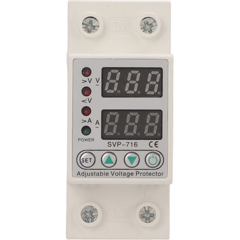 Überspannungs- Und Unterspannungsschutz, Intelligente Automatische Rückstellvorrichtung, Strombegrenzungsverzögerung, Ac220v 63a (überstrom 1-63a)