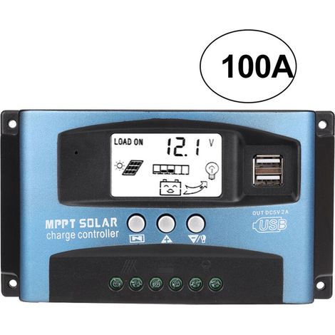 – 100-a-mppt-solarladeregler – 98 % Wirkungsgrad – Lcd-anzeige – Überlast- Und Kurzschlussschutz