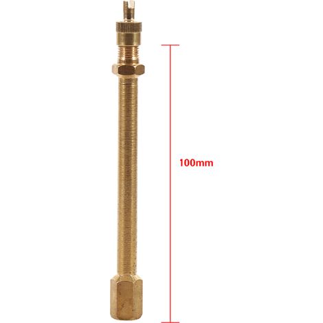 – 100-mm-reifenventilverlängerung Aus Messing – Schnelles Und Sicheres Aufpumpen – Kompatibel Mit Reifendruckkontrollsystemen (tpms) – Langlebig Und Leicht