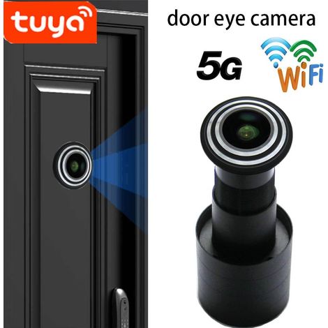 – 1080p-hd-türspionkamera – 150°-weitwinkel – Gehäuse Aus Aluminium Und Glas – Fernzugriff Über Die Tuya-app