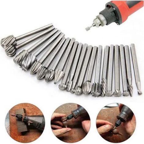 – 20-teiliges 3-mm-rundfräser-set Aus Hss (hochleistungs-schnellstahl) – Für Hartholz Und Kunststoff – Saubere Und Präzise Schnitte – Dremel-kompatibel – 20 Stück