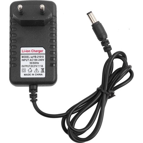 – 21v/1a Lithium-ladegerät – Dicker Kupferkern – 5,5 X 2,5 Mm Anschluss – Eu-stecker Für Schnelles Und Sicheres Laden