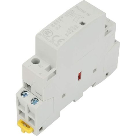 – 220 V 16 A Wechselstrom-schütz, 2-polig, 1 Schließer, 1 Öffner – Geringer Energieverbrauch – Geräuscharmer Betrieb – Elektrische Lebensdauer Von 100.000 Schaltzyklen
