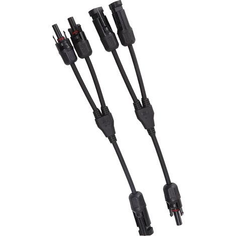 – 2er-pack Y-förmige Solarverbinder – 1000-v-dc-paralleladapter – Schutzart Ip67 (wasserdicht) – Uv- Und Hitzebeständig