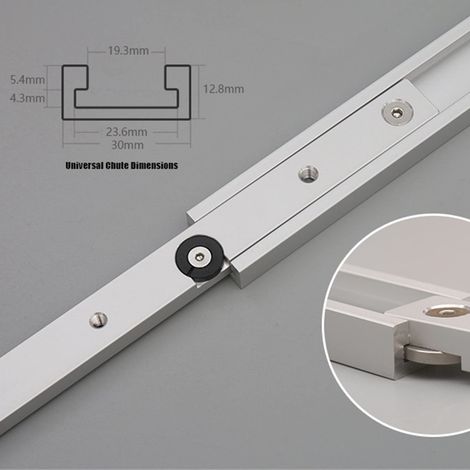 – 450 Mm Aluminium-führungsschiene – Verstellbarer Gehrungsanschlag – Kompatibel Mit Tischkreissägen – Präziser Schnitt