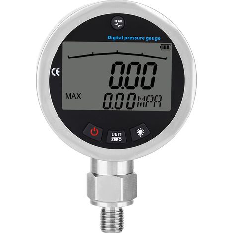 – Digitales Hydraulikdruckmessgerät Bis 400 Bar – Druckbereich 0–40 Mpa – G1/4-anschluss – Edelstahl, Geeignet Für Wasser, Gas Und Öl – 5800 Psi