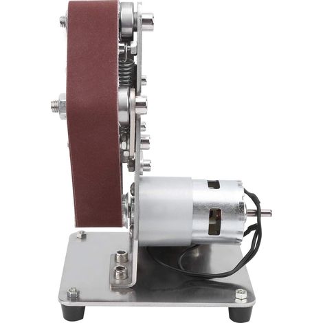 – Elektrischer Bandschleifer (110–240 V) – 9000 U/min – Doppelte Antirutschlager – Zum Schleifen Von Metall Und Hartholz – 10 Schleifblätter (30 X 330 Mm)
