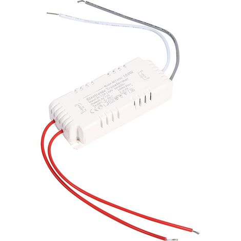 – Elektronischer Transformator (220 V Auf 12 V) Für G4/g5.3-halogenlampen – Maximale Leistung: 105 W – Kompatibel Mit Mr11/mr16 – Verbesserte Lebensdauer