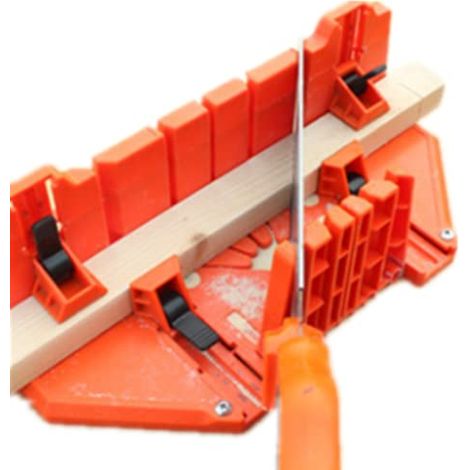 – Gehrunglade Aus Kunststoff 35,5 X 11 X 15 Cm – Schnittwinkel 0° 22,5° 45° 90° – Rutschfeste Unterseite Für Präzise Schnitte