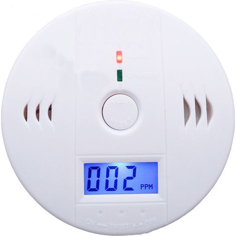 – Kohlenmonoxidmelder (20.000 Ppm) – Led-anzeige – Hochwertiges Abs-material – Für Beengte Und Industrielle Räume – 20.000 Ppm
