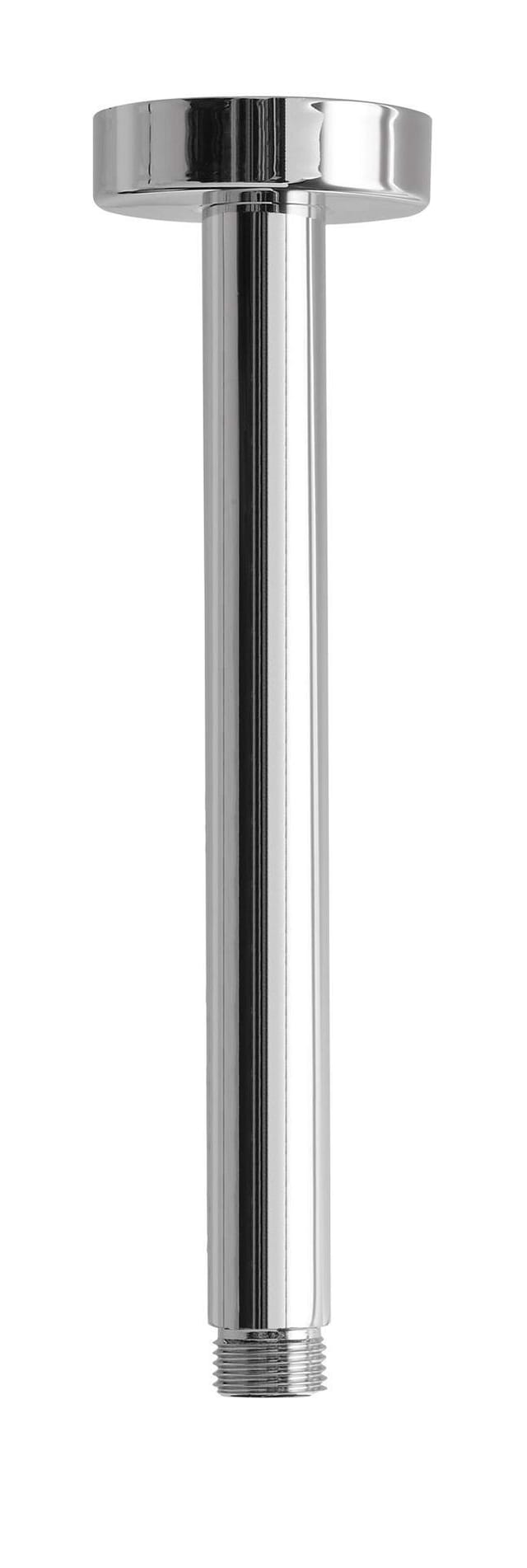 Brausearm 20 cm chromfarben Deckenmontage Damast Pluto 12594 Chrom - L. 20 cm