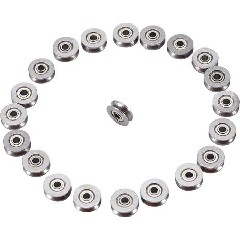 – Kugellager V623zz, 20 Stück – Kohlenstoffstahl – Innendurchmesser 3 Mm, Außendurchmesser 12 Mm, Höhe 4 Mm – Für Linearführungssysteme