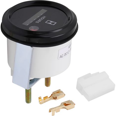 – Quarz-betriebsstundenzähler 12–36 V Ac/dc – Genauigkeit ±0,01 – Industrielle Synchronisation – Stoß- Und Feuchtigkeitsbeständig