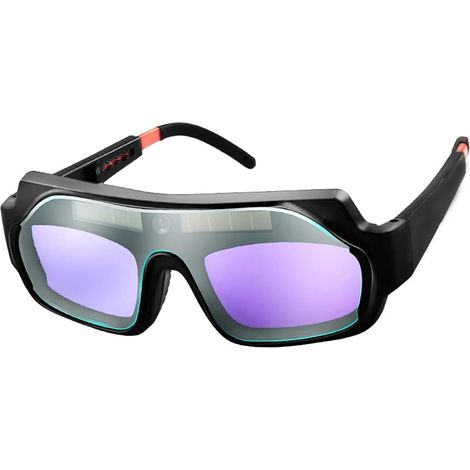 – Selbstverdunkelnde Schweißerbrille Mit Blendschutz – Schutzstufe Din 11 – Material: Pp + Abs – Ergonomisches Design Für Hohen Tragekomfort