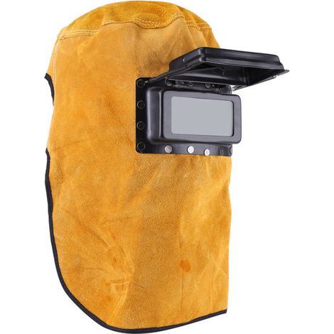 – Verdunkelnder Schweißhelm – Klappvisier – Optimaler Spritzschutz – Komfortabler Tragekomfort Dank Leder Und Schaumstoff – Höhe 29 Cm