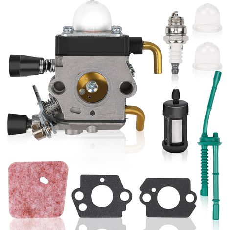 – Vergaser Kompatibel Mit Stihl Fs55, Fs55r, Fs55rc, Fs38, Km55, Hl45, Km55r – Motorteil-ersatz – Komplettset Mit Dichtungen Und Filter