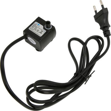 – Verstellbare Mini-tauchpumpe, Schutzart Ipx8 – Einstellbare Fördermenge Für Süß- Und Salzwasser – Leiser Betrieb Dank Saugnäpfen – 220–240 V Eu-stecker
