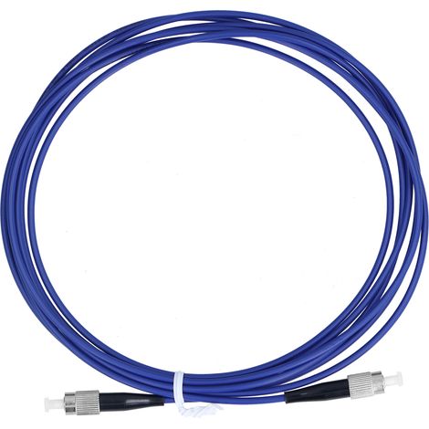 Glasfaser-patchkabel, Geschirmtes Jumperkabel, Singlemode-glasfaserkabel, 1-adrig, Fc/upc, Blau (5 Meter)