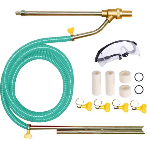 – 1/4" Blaue Sandstrahlpistole – Hochdruckreiniger-set – Edelstahl – Entfernt Rost Und Graffiti Staubfrei