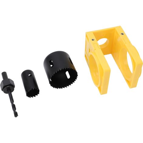 Schlossmontageset Mit Schablone, Türlochsäge Aus Kohlenstoffstahl Und Kunststoff Für Holztüren, Riegelschlösser, Gelbe Schlösser