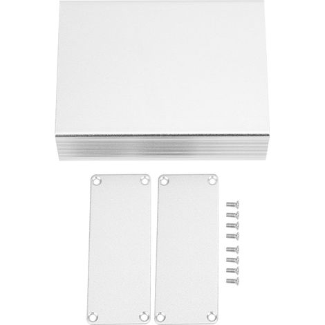 Aluminium-projektgehäuse, Integrierte, Mattsilberne Leiterplatten-anschlussdose Für Diy-elektronik, 29 X 74 X 100 Mm
