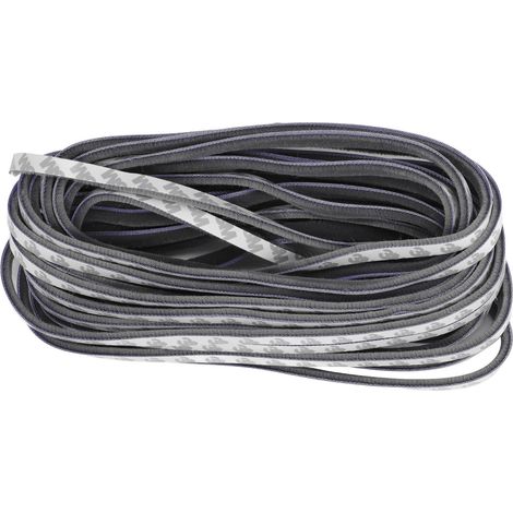 Selbstklebendes Dichtungsband, Zugluftstopper, Fenster, Tür, Schalldämmung, Winddicht, Staubdicht, Grau, 9 X 5 Mm