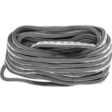 Selbstklebendes Dichtungsband, Zugluftstopper, Fenster, Tür, Schalldämmung, Winddicht, Staubdicht, Grau, 9x9 Mm