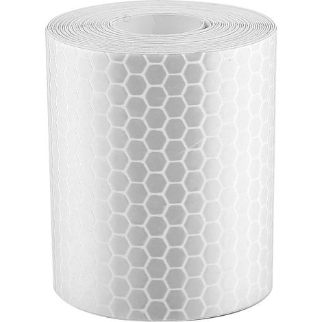 – Rolle Reflektierendes Sicherheitsband 5 Cm X 3 M – Für Anhänger, Autos, Fahrräder – Strapazierfähiges Silbernes Pvc – 5 Cm X 3 M
