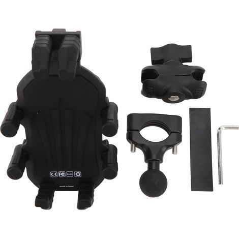 Motorrad-handyhalterung Mit Vibrationsdämpfung, Sicherheitsverriegelung, Verstellbarem Lenker, Handyhalterung Für Smartphones Von 4,9 Bis 8,1 Zoll Für Fahrrad, Roller Und Mountainbike