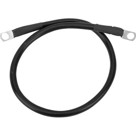 23,6 Zoll (ca. 60 Cm) Langes, Hochfestes Erdungskabel (4 Awg, 25 Mm², 150 A) Für Batterie-wechselrichter-sicherungshalter, Schwarz