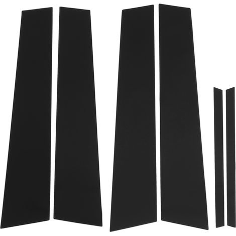 6-teiliges Set Aus Robusten Tür-/fenstersäulenverkleidungen Aus Polycarbonat, Glänzend Schwarz, Für Acura Tsx 2009-2014