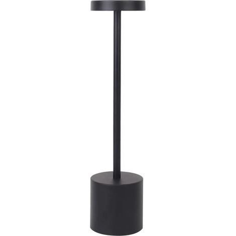 – Kabellose Tischleuchte Mit Usb-anschluss Und Aufladung – 3 Lichtfarben – Minimalistisches Schwarzes Design – Ideal Für Den Innen- Und Außenbereich – 34 X 8 X 8 Cm