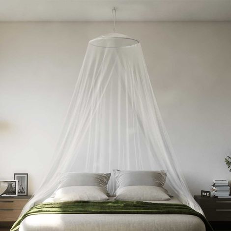 Moskitonetz Fürs Bett, 220 Cm, Weißes Netzgewebe, 56 X 56 X 220 Cm