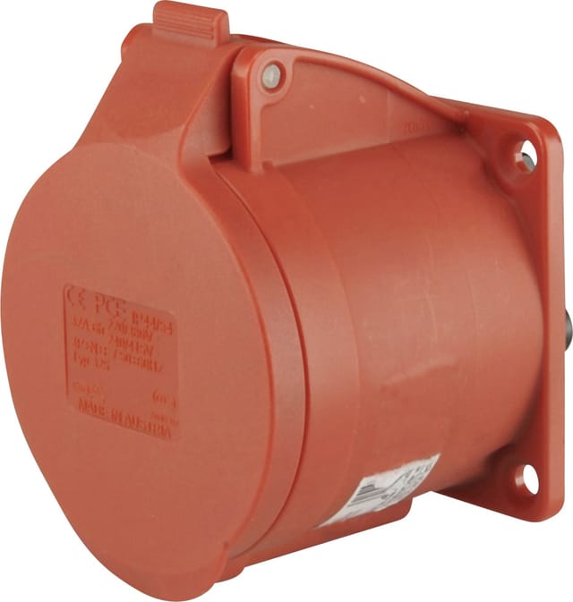 PCE CEE-Anbaudose 5-polig 32A rot Adapterstecker