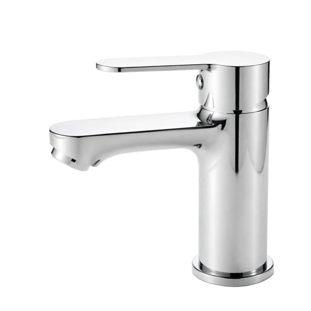 Aica Niedrig Waschtisch‑wasserhahn Ktw‑zertifiziert Bleifrei Kratzfest Tropffrei Kalt‑warm Chrom