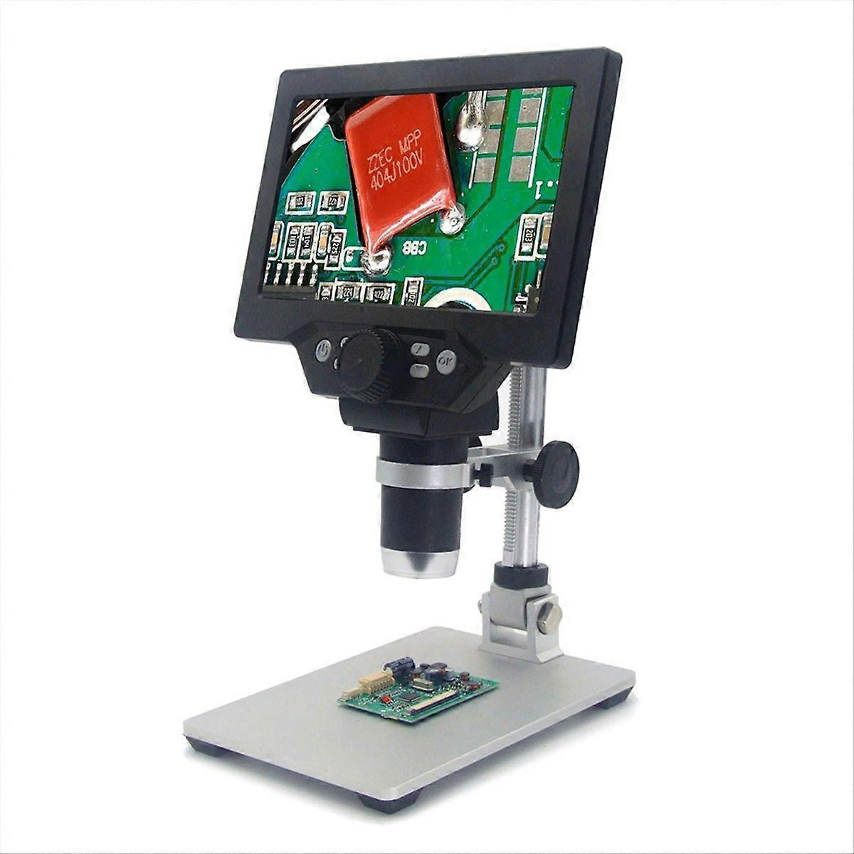 Tragbares Usb-digitalmikroskop Mit 1200-facher Vergrößerung, 7-zoll-lcd-bildschirm Und Video-lötfunktion