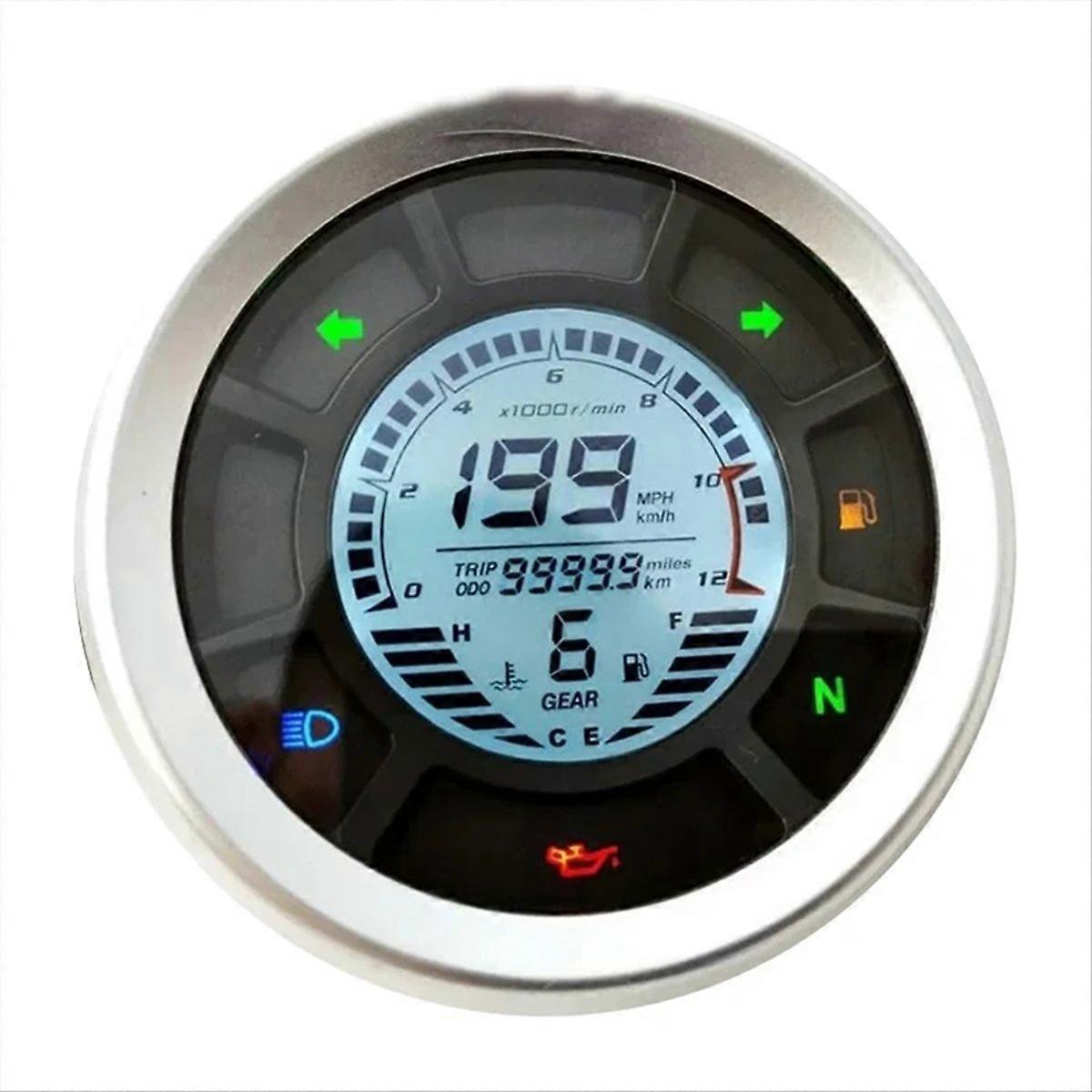 Universeller Digitaler Lcd-tachometer, Kilometerzähler, Drehzahlmesser, Zylinderkilometerzähler, Gangkilometerzähler, Geschwindigkeitsmesser, Tageskilometerzähler Für
