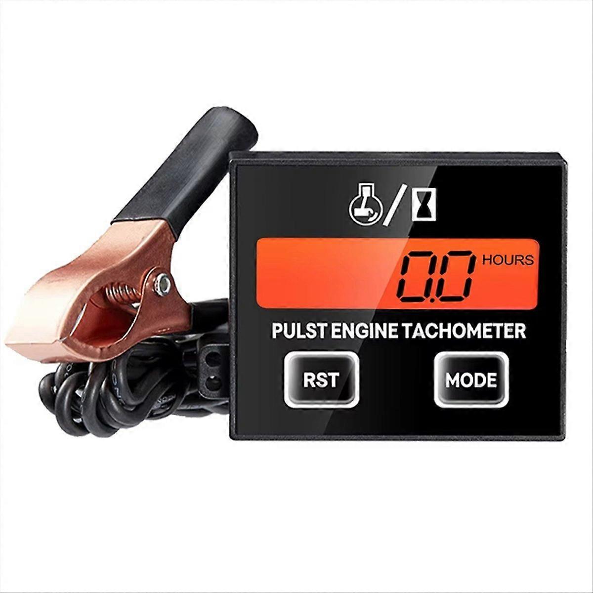 Drehzahlmesser Für Motorrad, Quad, Rasenmäher, Benzinmotor, Zündkerzen, Wasserdichter Lcd-bildschirm