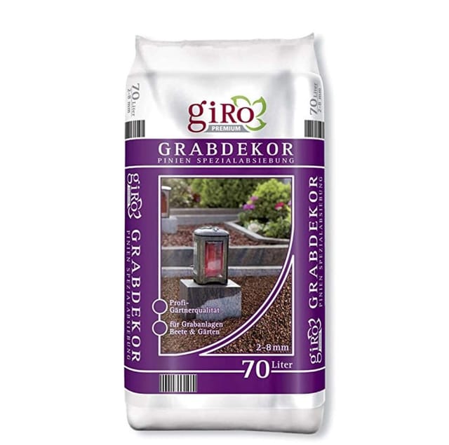 GIRO Premium Grabdekor Pinienrinde 2-8mm, 70 Ltr