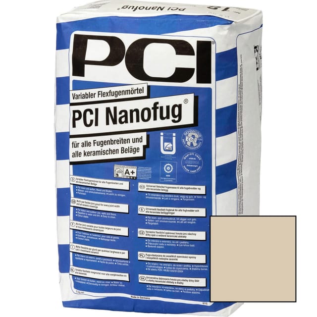 PCI Nanofug variabler Flexfugenmörtel 4 kg-Beutel Nr. 02 bahamabeige
