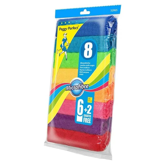 32065 Microfaser-Allzwecktcher, 8er Pack - Peggy Perfect