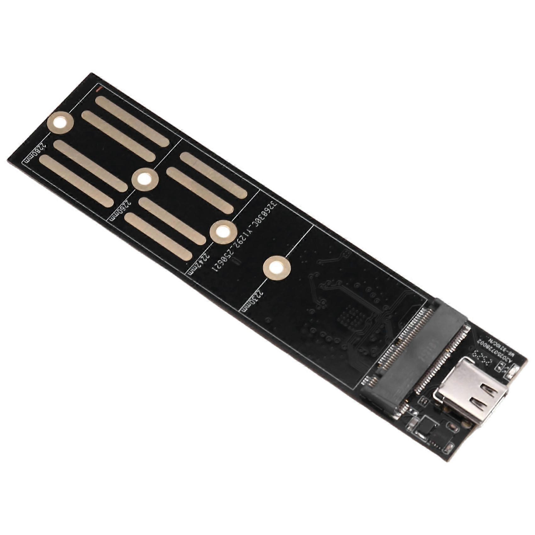 M.2-zu-usb-3.1-typ-c-erweiterungskarte, 10-gbit/s-konverter, Sata/nvme-ssd-adapter Für M.2-ssds, Ssd-zu-usb-3.1-typ-c-anschluss