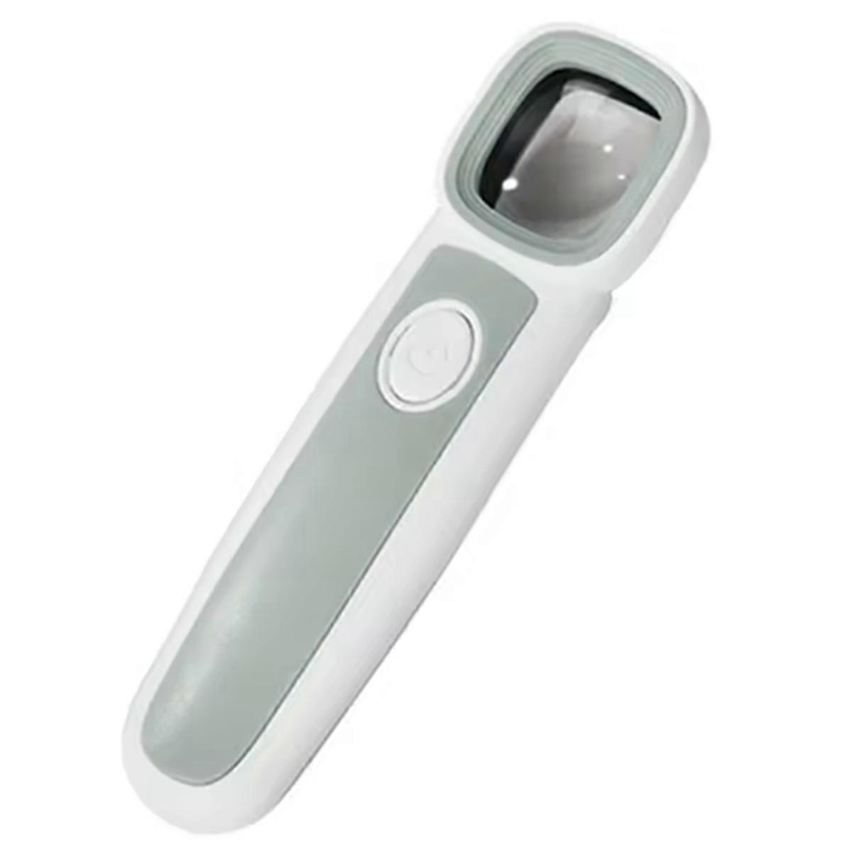 Multifunktionale Leselupe Mit 50-facher Beleuchtung, 2 Leds Und 1 Violetter Uv-lampe, Ideal Für Schmuck.