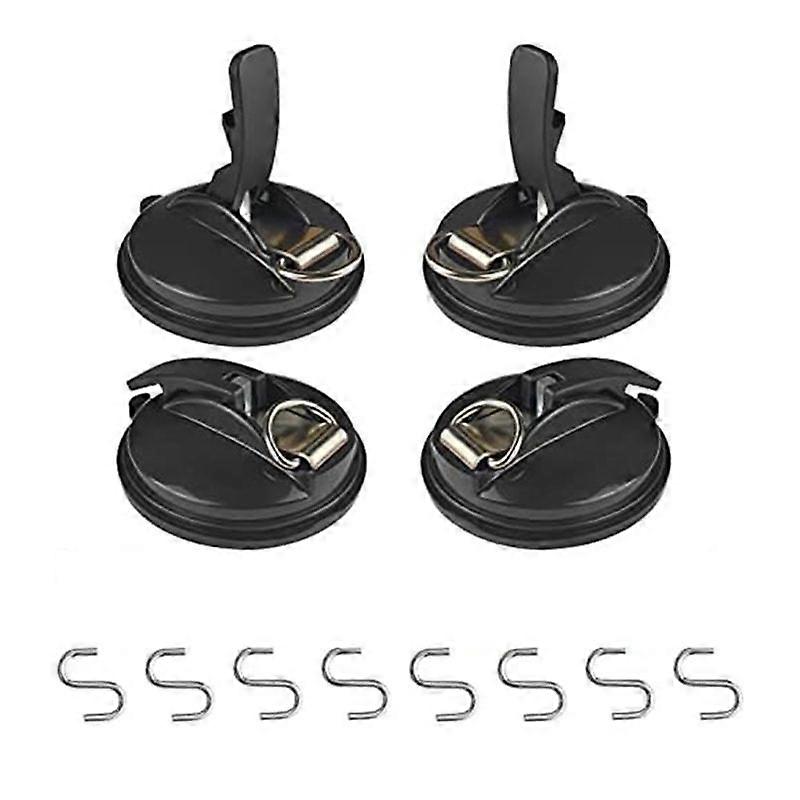 Set Mit 4 Robusten Saugnäpfen Mit Haken Zur Befestigung Von Automarkisen