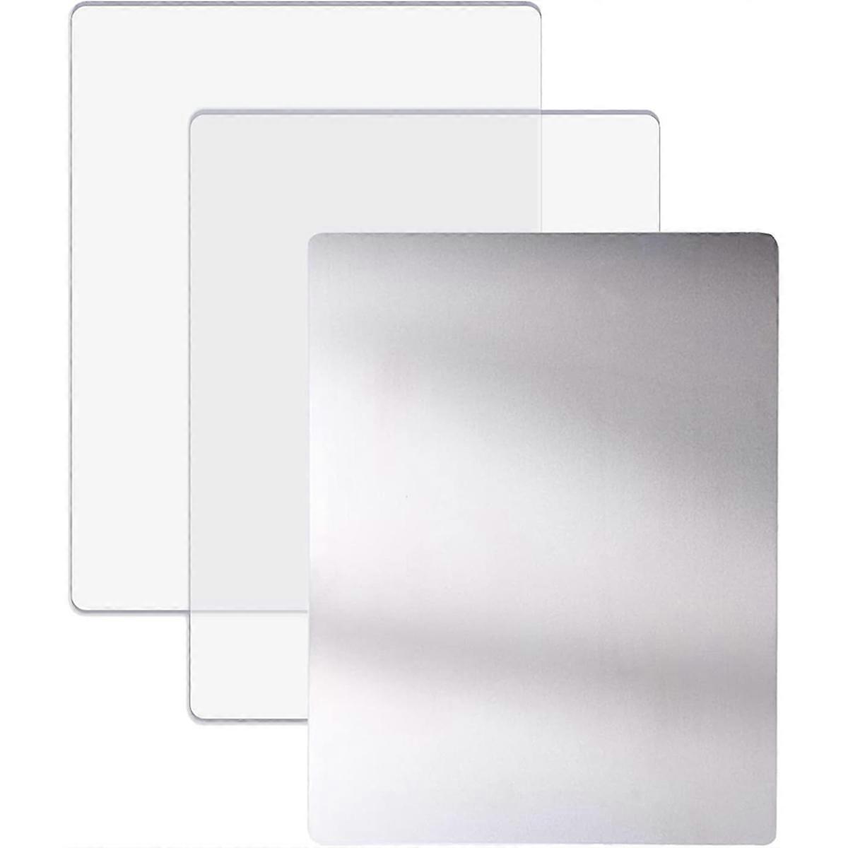 3-teiliges Set Für Schneidemaschinen: Transparente Polycarbonat-schneideplatten Und Adaptermatte, Kompatibel Mit Gravierten Dünnen Metall-stanzformen.