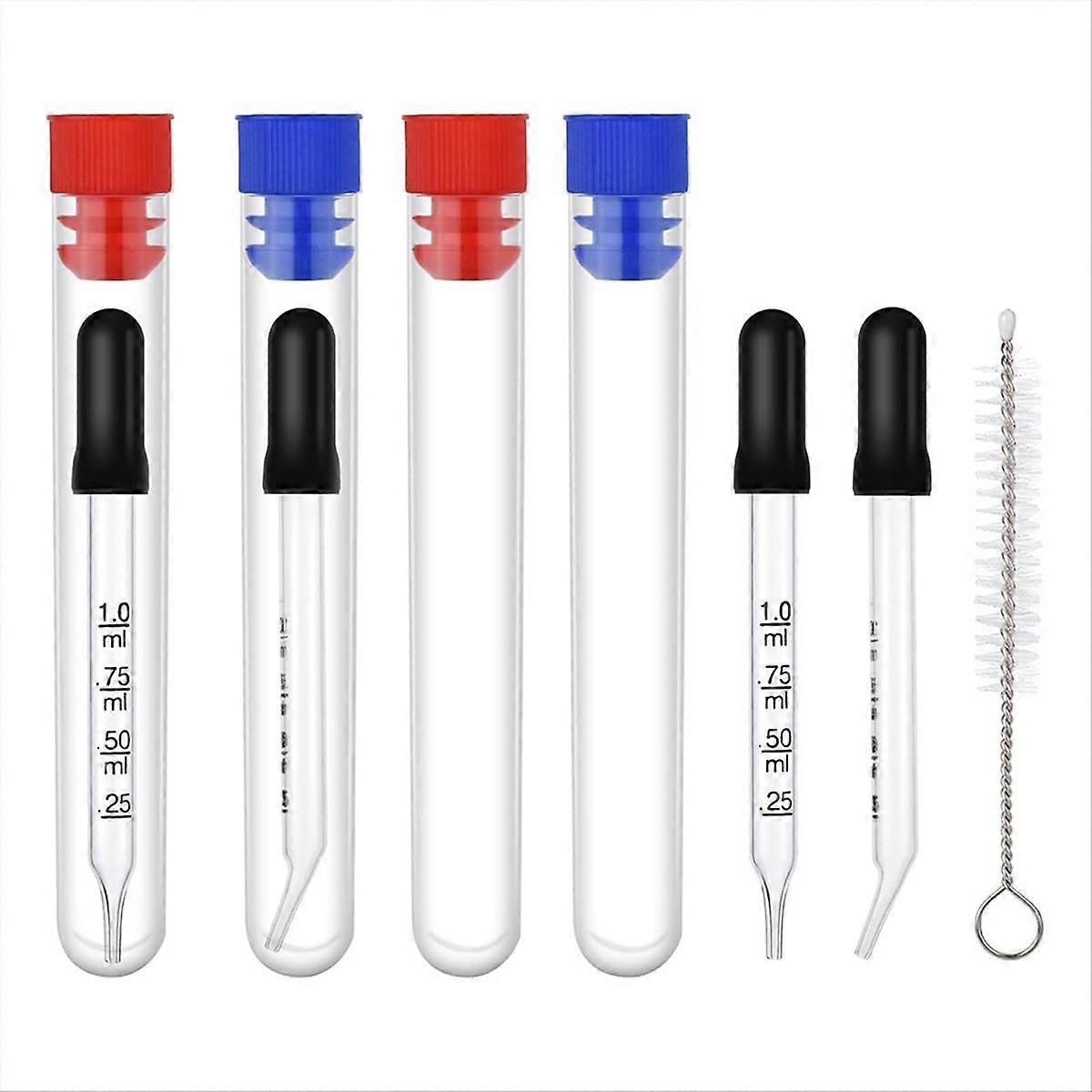 Set Mit 4 X 1 Ml Pipetten, Mit Abgestuften, Abgewinkelten Und Geraden Spitzen Für Wichtige Anwendungen