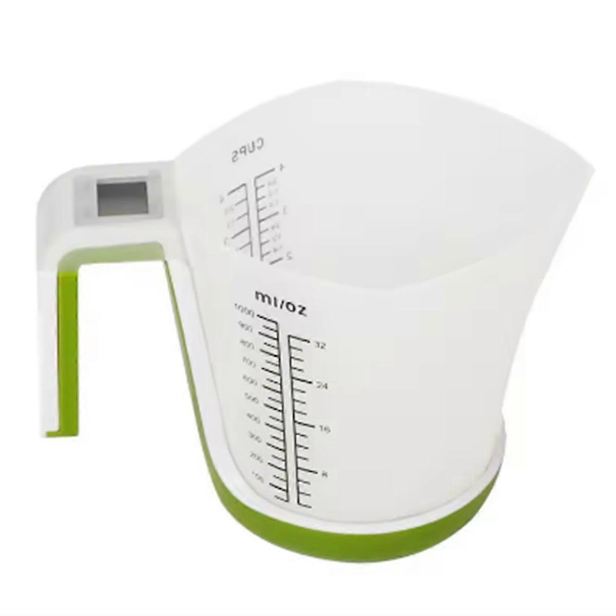 Abnehmbarer Elektronischer Messbecher Für Milchpulver, Kaffee Und Backzutaten (1000 Ml/5 Kg), Grüne Elektronische Haushaltswaage