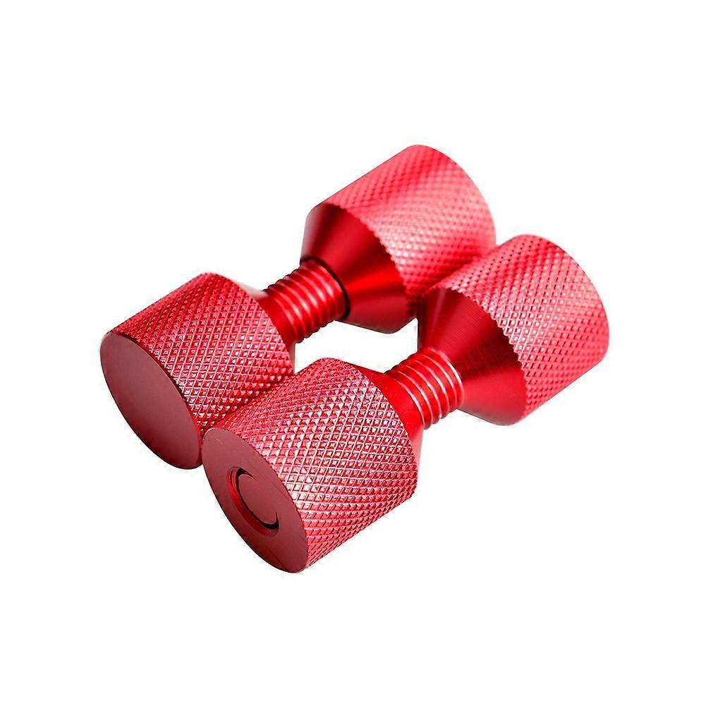 1-1/8 Zoll Zweilochstifte Aus 6061 Aluminium, Rot Eloxiert, Satz Mit 4 Leichten Zweiloch-flanschausrichtstiften